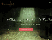 Tablet Screenshot of cafe-tachles.at